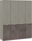 Шкаф ТриЯ Либерти комбинированный с 4 дверями ЛКП / СМ-297.07.444 (хадсон/фон серый) - 
