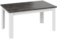 Обеденный стол ТриЯ Ванкувер тип 1 (белый/ателье темный) - 