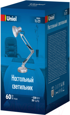 Настольная лампа Uniel TLI-221 / UL-00011102 (серебристый)