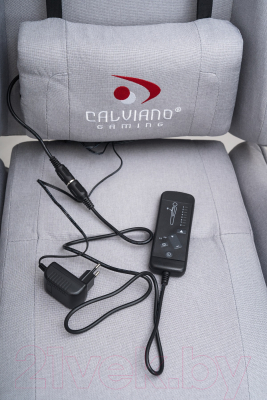Кресло геймерское Calviano Avanti Ultimato с подножкой (Grey Fabric)