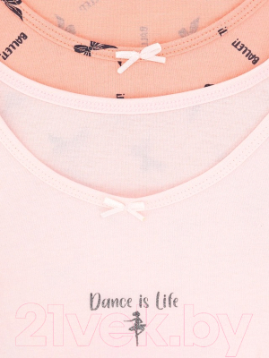 Комплект маек детских Mark Formelle 427739-2 (р.116-60, розовое облако/бантики на розовом)