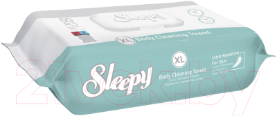 Влажные салфетки Sleepy Body Cleaning Towel (50шт)
