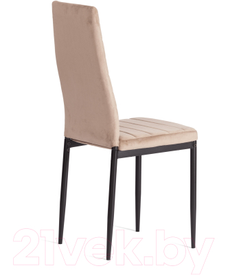 Стул Tetchair Easy Chair металл/вельвет 49x41x98 (бежевый/черный)