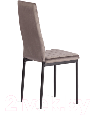 Стул Tetchair Easy Chair металл/вельвет 49x41x98 (темно-серый/черный)