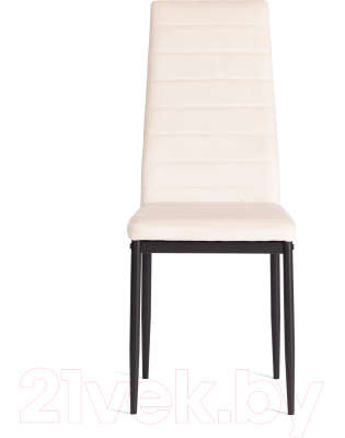 Стул Tetchair Easy Chair металл/вельвет 49x41x98 (светло-бежевый/черный)