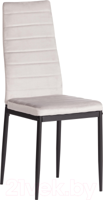 Стул Tetchair Easy Chair металл/вельвет 49x41x98 (светло-серый/черный)
