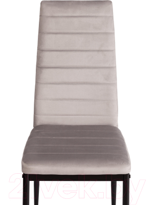 Стул Tetchair Easy Chair металл/вельвет 49x41x98 (светло-серый/черный)