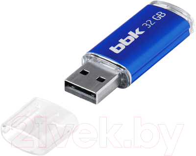 Usb flash накопитель BBK 32GB USB2.0 / 032G-RCT (синий)