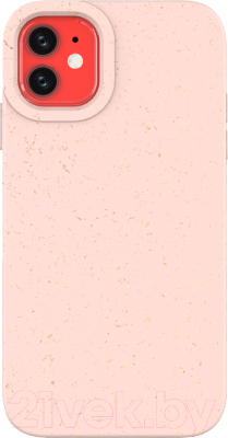 Чехол-накладка Case Recycle для iPhone 12 (розовый матовый)