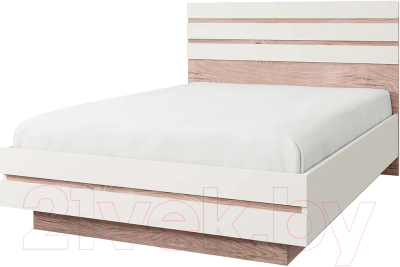 Двуспальная кровать Anrex Lima 140 с ПМ (персидский жемчуг/мадура)