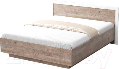 Каркас кровати Мебель-КМК 1600 Эстель 2 0738.3 (сосна натуральная/белый/дуб полярный)