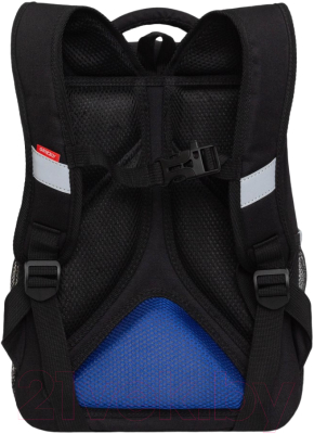 Школьный рюкзак Grizzly RAw-497-5 (черный)