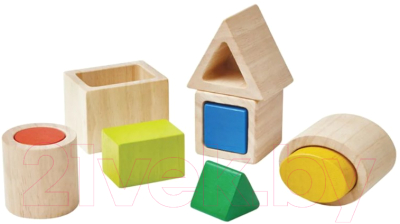 Развивающий игровой набор Plan Toys Блоки Геометрия / 5391