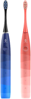 Набор звуковых зубных щеток Oclean Find Duo Set (2шт, красный/синий) - 