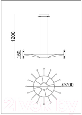 Люстра Arte Lamp Empire A2482SP-32BK