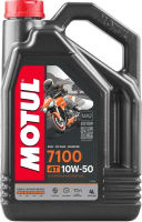 Моторное масло Motul 7100 4T 10W50 / 104098 (4л) - 