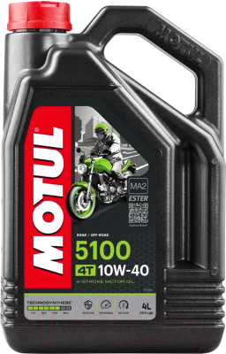 Моторное масло Motul 5100 4T 10W40 / 104068 (4л)
