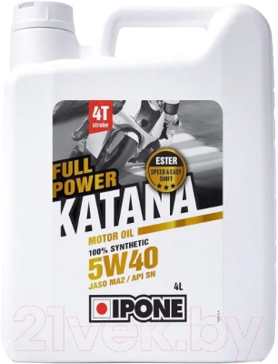 Моторное масло Ipone Full Power Katana Synthetic 5W40 / 800363 (4л)