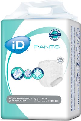 

Трусы впитывающие для взрослых, Pants Basic L