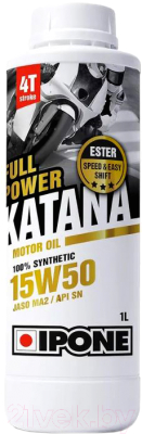 Моторное масло Ipone Full Power Katana Synthetic 15W50 / 800356 (1л)