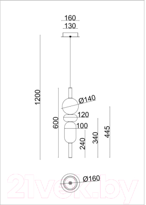 Потолочный светильник Arte Lamp Vassoio A6835SP-12AM