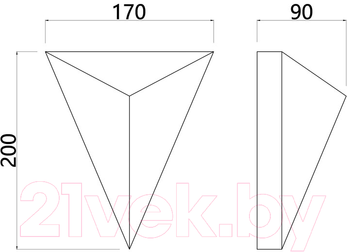 Бра Arte Lamp Trapeze A2033AP-1BK