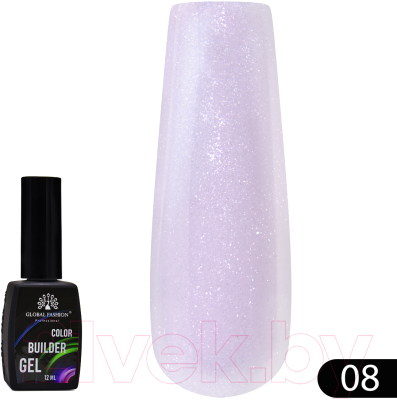 Гель-лак для ногтей Global Fashion Color Builder Gel 08 (12мл)