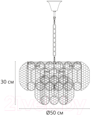 Люстра Arte Lamp Evelyn A4073LM-7PB