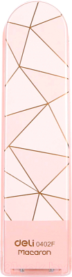 Степлер Deli Macaron / 0402F (розовый)