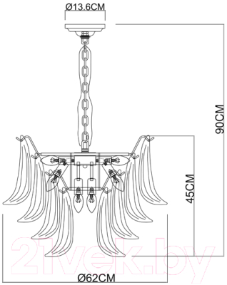 Люстра Arte Lamp Maya A4072LM-9GO