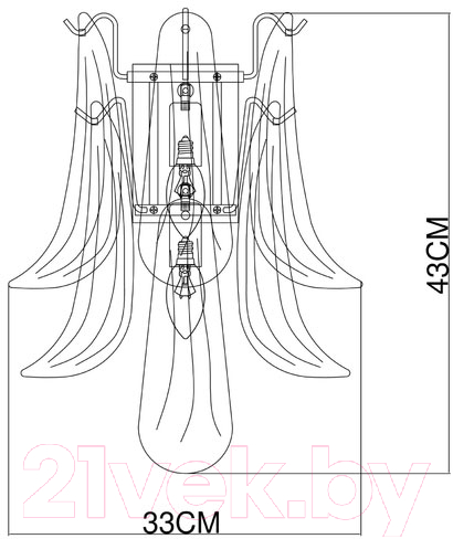 Бра Arte Lamp Maya A4072AP-2GO