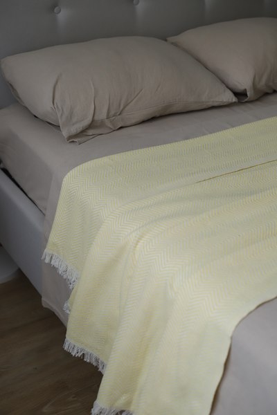 Плед Bambim Home 200х220 (желтый)
