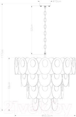 Люстра Arte Lamp Rosabella A4067LM-11CC