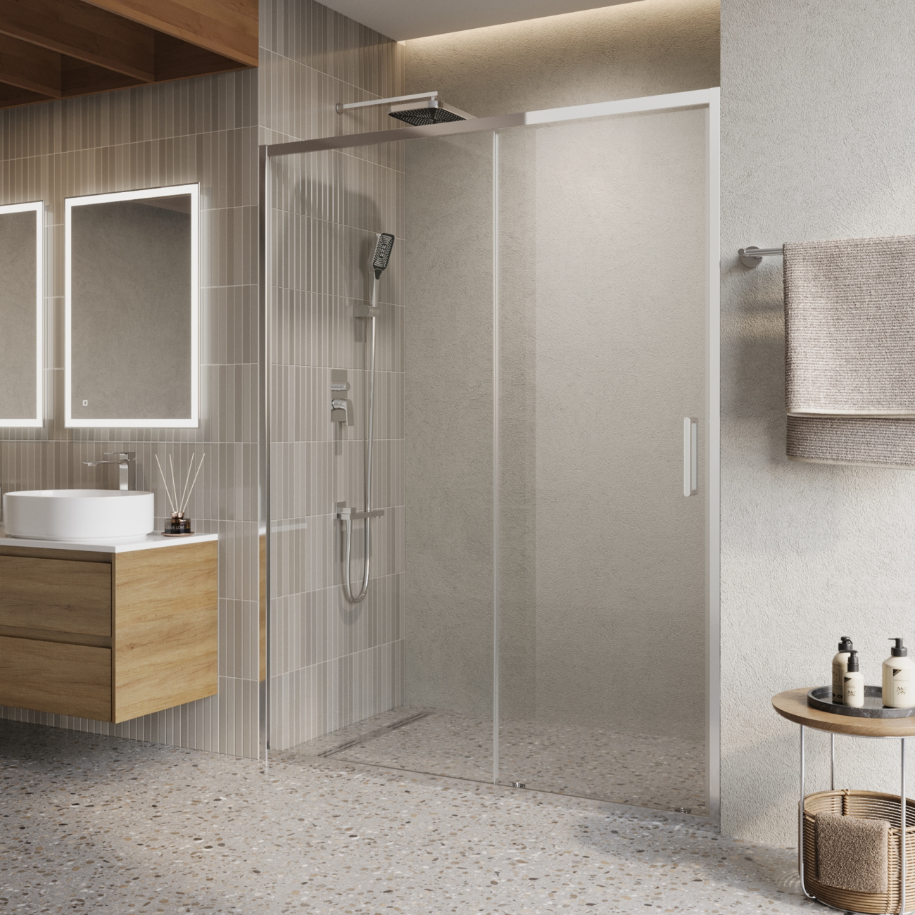 Душевая дверь BelBagno Luce-BF-1-100-C-Cr — фото 2