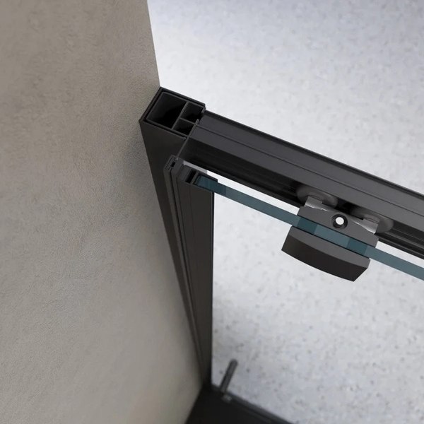 Купить Душевая дверь BelBagno Luce-BF-1-120-C-NERO в Минске