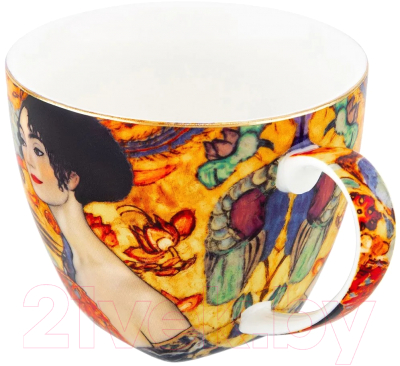 Чашка с блюдцем Elan Gallery Дама с веером / 420625 
