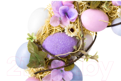 Изображение товара Декор настенный Elan Gallery Венок Сиреневое очарование / 450135