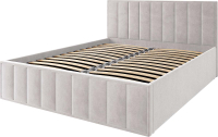 Двуспальная кровать ДСВ Лана 1.4 с подъемным механизмом (бежевый софт) - 
