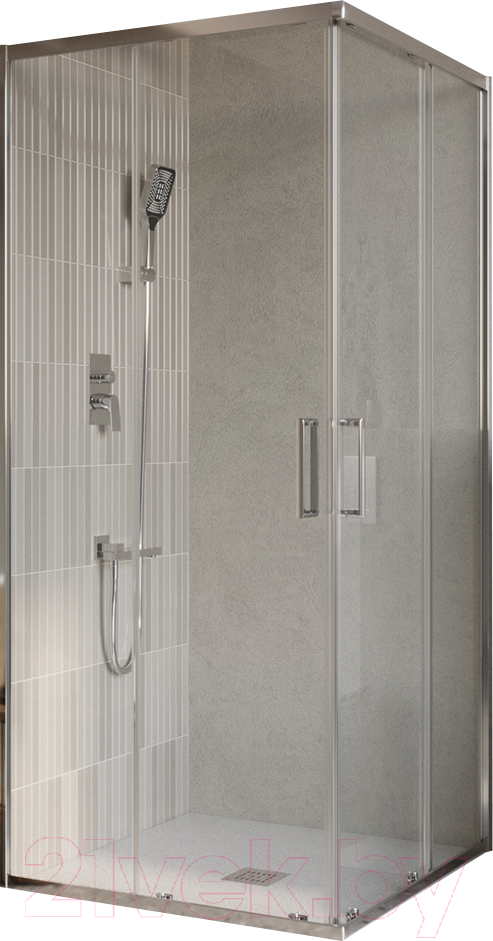 Душевой уголок BelBagno Luce-A-2-80-C-Cr