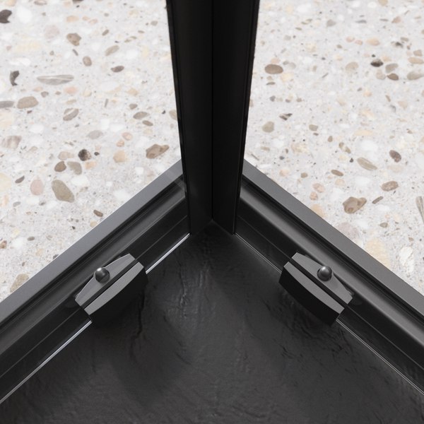 Купить Душевой уголок BelBagno Luce-A-2-90-C-NERO в Минске