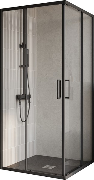 Душевой уголок BelBagno Luce-A-2-90-C-NERO
