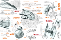 Фотообои листовые ФабрикаФресок Звёздные войны Star Wars Корабли / 961150 (150x100) - 