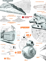 Фотообои листовые ФабрикаФресок Звёздные войны Star Wars Корабли / 962270 (200x270) - 