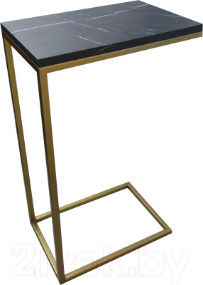 Приставной столик BZT Simmin Golden SCGD001 (золотое основание/черная доска)