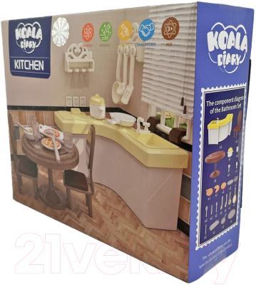 Комплект аксессуаров для кукольного домика Sharktoys Коала Таун Кухня / 32900004
