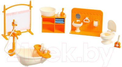 Комплект аксессуаров для кукольного домика Sharktoys Коала Таун Ванная / 32900006