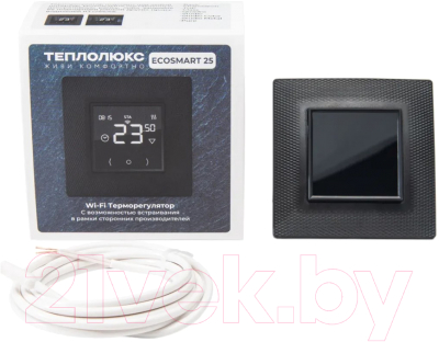 Терморегулятор для теплого пола Теплолюкс EcoSmart 25 (черный)