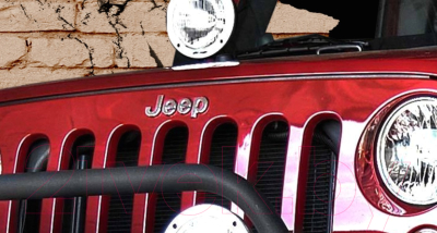 Фотообои листовые ФабрикаФресок Джип. Jeep. Внедорожник из Стены. Для Гаража / 1071160 (160x100)