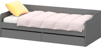 Каркас кровати NN мебель КР 2 90x200 (графит серый) - 