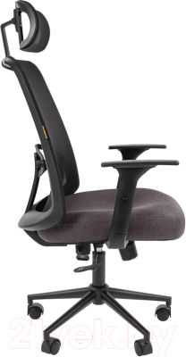 Кресло офисное Chairman 535 (ткань черный/серый)
